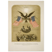 The American Declaration of Independence illustrated in 1861.  reproduction