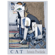 Cat painting cubism style poster reproduction Creator: Antonín Procházka 1921