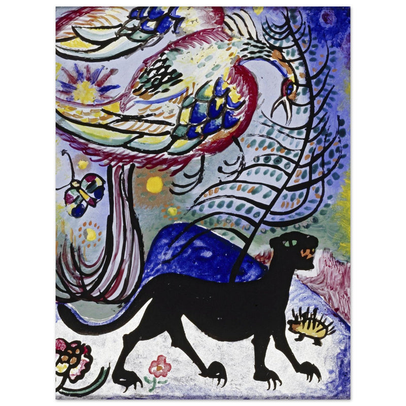 Imaginary Bird and Black Panther by Wassily Kandinsky