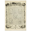 The Constitution of the United States of America vintage poster of 1865.