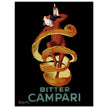 Leonardo Cappiello Bitter Campari master artwork. Vintage retro poster .