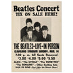 The Beatles music poster. Performance in Cleveland Ohio stadium in 1966.