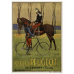 Cycles Peugot vintage advertisng poster by Ernest Vulliemin.