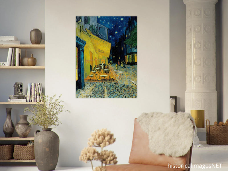 Terrace of a café at night Place du Forum by Vincent Van Gogh
