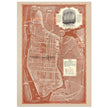 1938 New York City map. Created as an advertisement for the Roosevelt Hotel it includes major streets of Manhattan