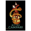 Leonardo Cappiello Bitter Campari master artwork. Vintage retro poster .
