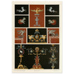 Mural frescoes paintings in Pompeii engravings by Fausto and Felice Niccolini.