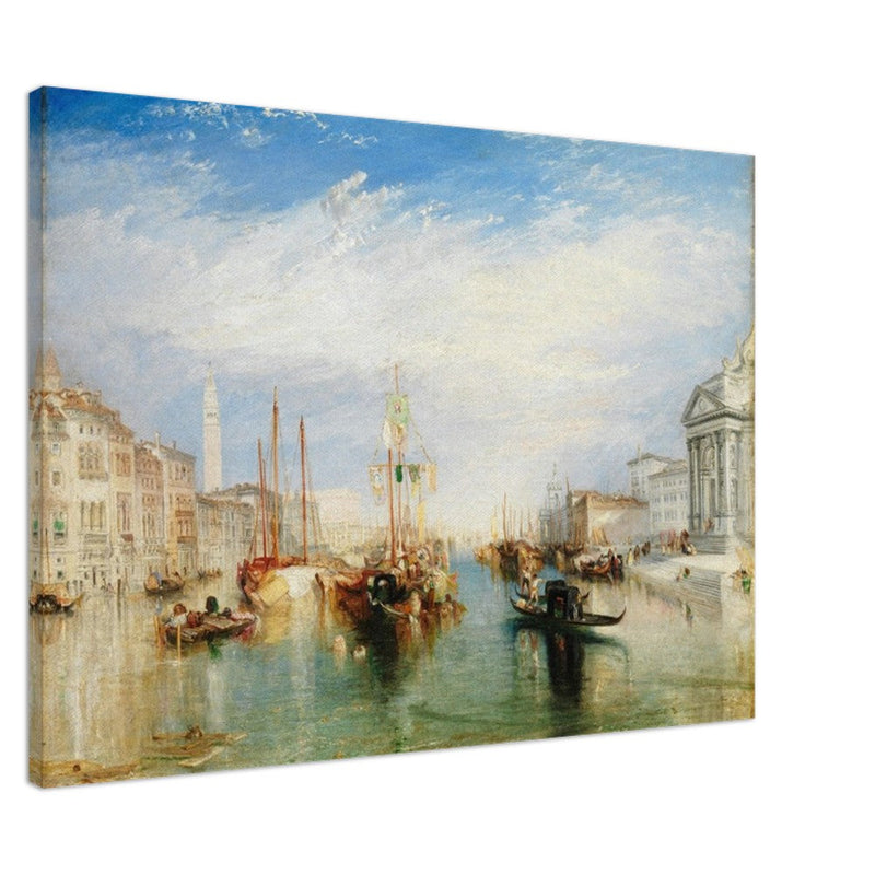 Venice Italy from the Porch of Madonna della Salute by Joseph Mallord William Turner. Antique painting .  Art Print