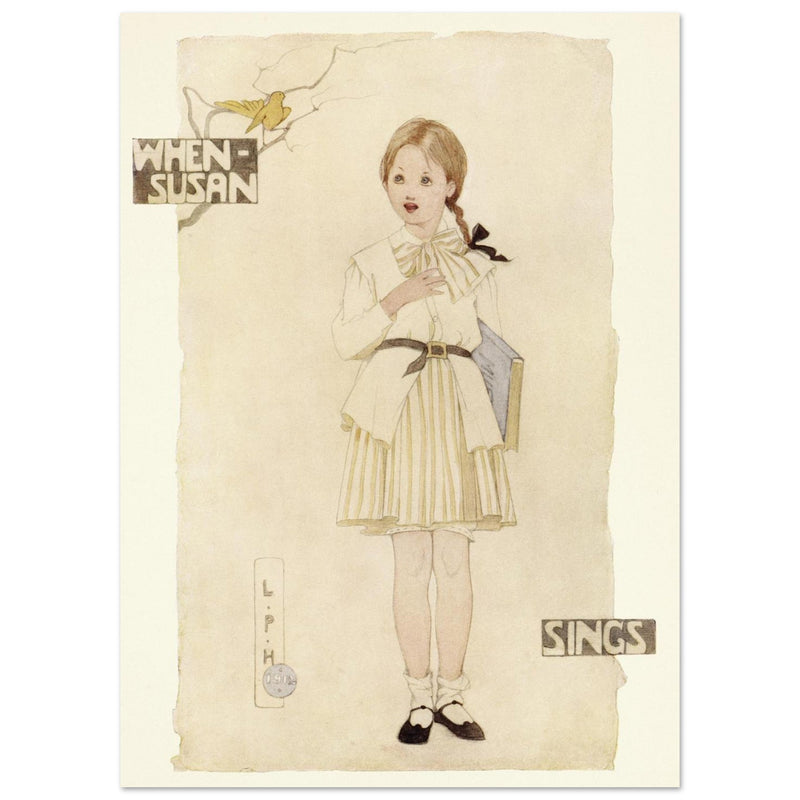 When Susan sings illustration by Lilian Price Hacker