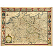 The Holy Roma Empire ancient map of Germany by John speed.