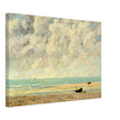 The calm sea by Gustave Courbet 1869.  antique painting.