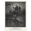 Gustave Dore The Bible engraving print . The prayer of Jacob .