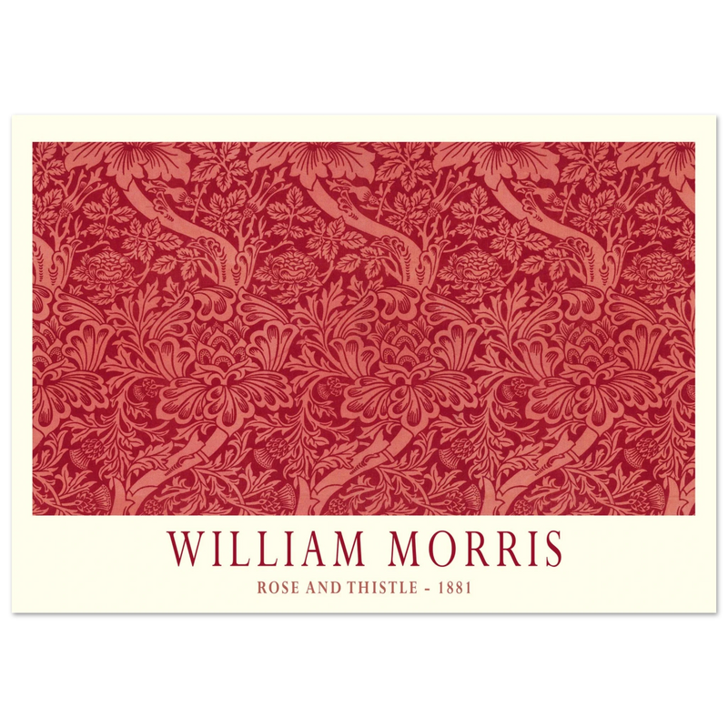 William Morris Rose and Thistle 1881.