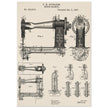 Sewing machine vintage patent 1897 by F. H Richards.