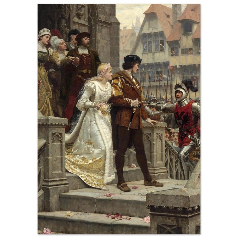 Edmund Blair Leighton painting historic medieval wedding To Arms