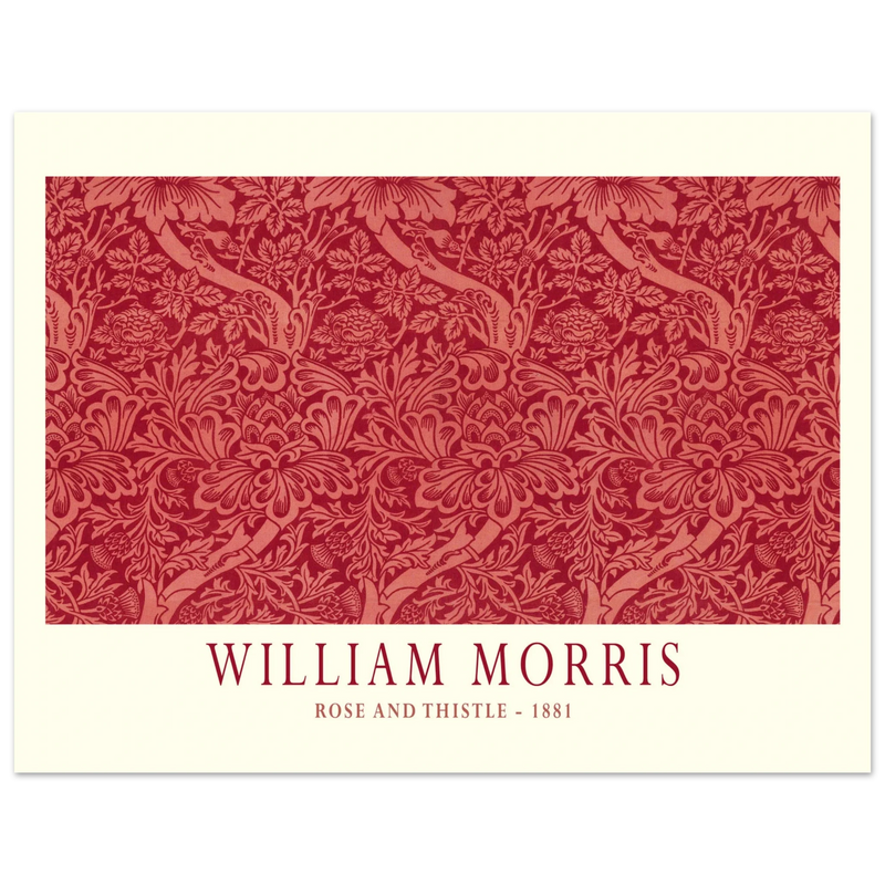 William Morris Rose and Thistle 1881.