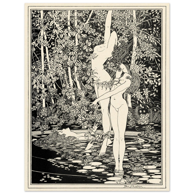 John Austen illustration for Hamlet The death of Ophelia