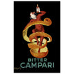 Leonardo Cappiello Bitter Campari master artwork. Vintage retro poster .
