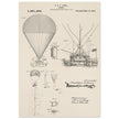 Airship patent illustration by T S C Lowe. Air Balloon