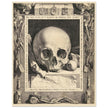 Memento Mori by Jan Saenredam, Abraham Bloemaertca.  Historical engraving .