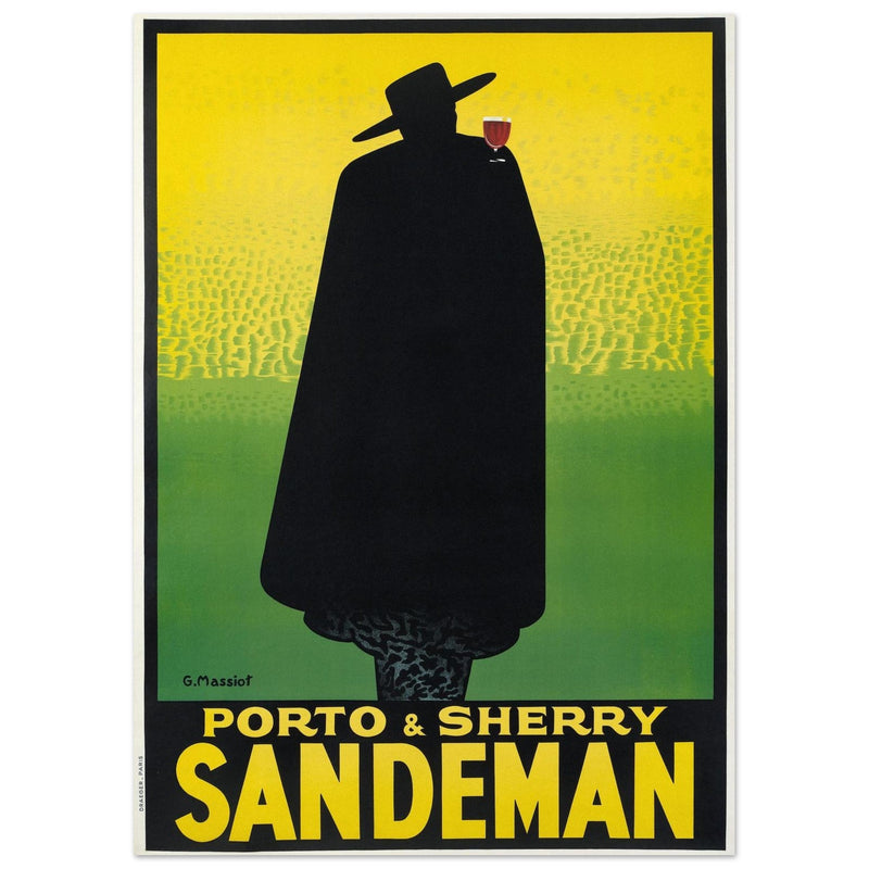Sandman Porto sherry vintage advertising  . by George Massiot