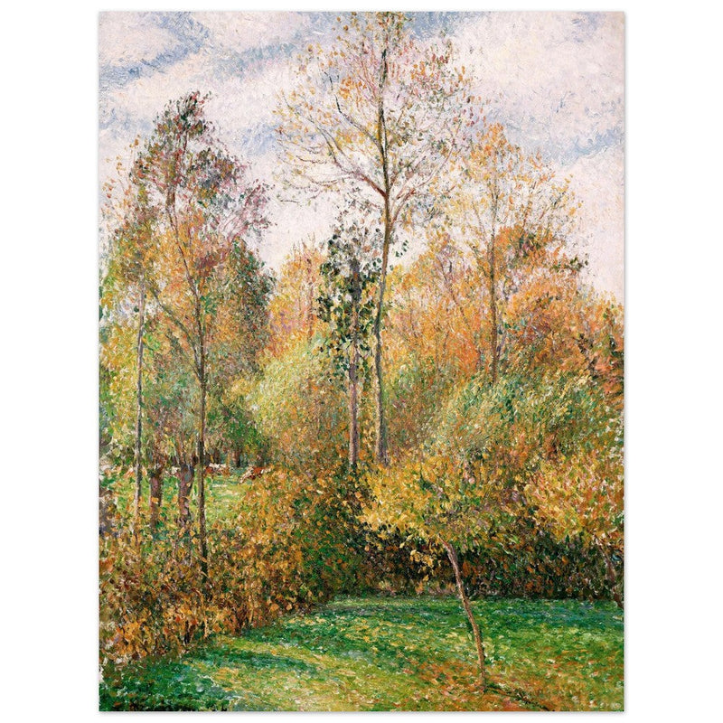 Autumn Poplars Eragny by Camille Pissarro 1894.