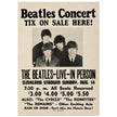 The Beatles music poster. Performance in Cleveland Ohio stadium in 1966.