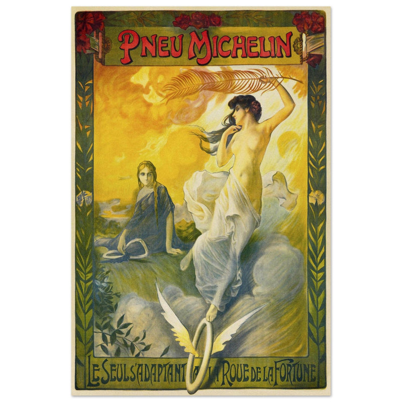 Michelin tyres vintage advertising from 1895.