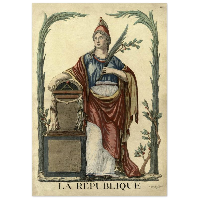 La Republique french engraving  1793.
