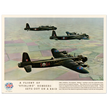 A Flight of "Stirling" Bombers out on a Raid