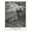 Gustave Dore The Bible engraving print . The angel appearing to Joshua .