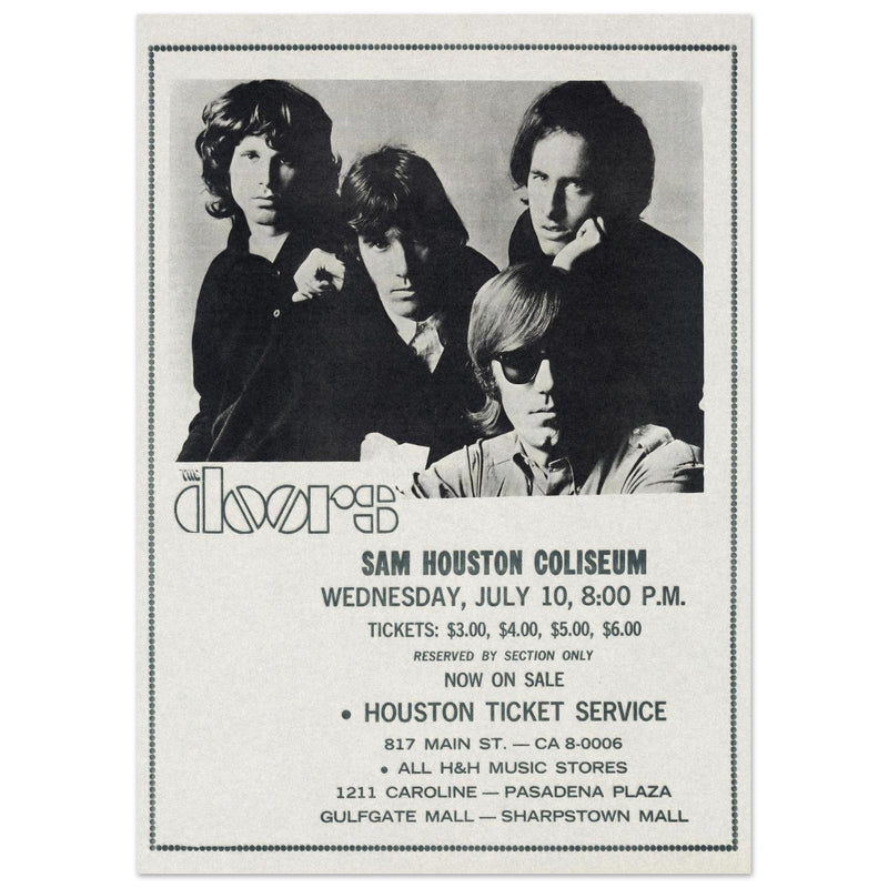 The Doors concert at the Sam Houston Coliseum in 1968.
