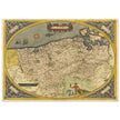 Ancient map of Flandria by Abraham Ortelius 1584. Vintage map  .