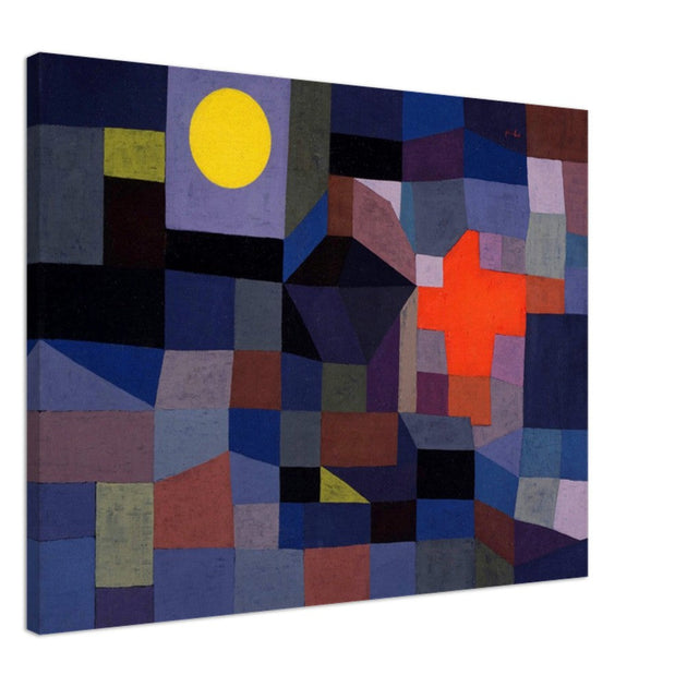 Paul Klee Fire at Full Moon abstract painting.   .