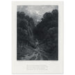 Gustave Dore illustration of King Arthur legend .Lancelot approaching the Castle of Astolat, Idylls of the King by Alfred Tennyson.