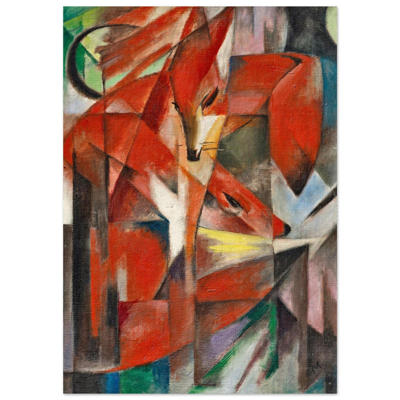 The Foxes Die Füchse painting by Franz Marc