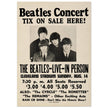 The Beatles music poster. Performance in Cleveland Ohio stadium in 1966.