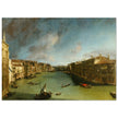 Venice Italy old painting by Canaletto. The Grand Canal from Palazzo Balbi towards the Rialto.