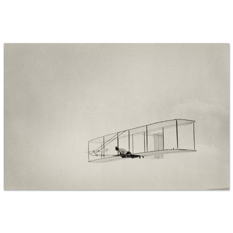 Glide of the Wright brother. The history of aviation.