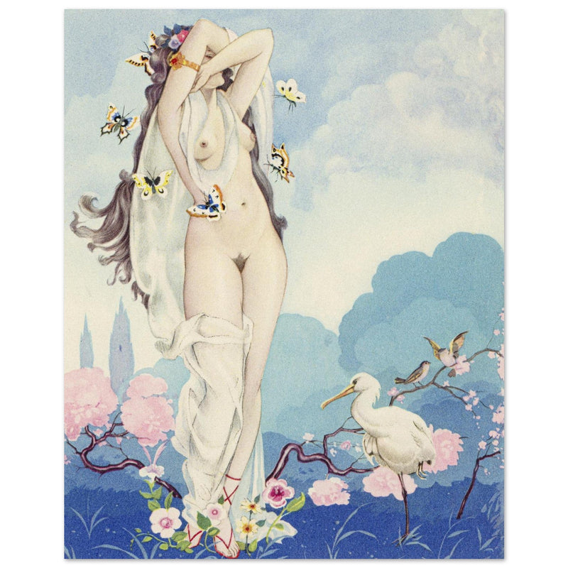 Umberto Brunelleschi illustration for the book Les Baisers ( The Kisses )