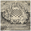 Gods of Olympus Surrounding a Chess Board by John Carwitham .