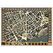 London Theatreland city vintage map 1915 by Gill, Leslie MacDonald.