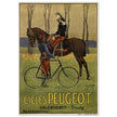 Cycles Peugot vintage advertisng poster by Ernest Vulliemin.