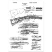 Firearm historic patent 1900. Matte paper