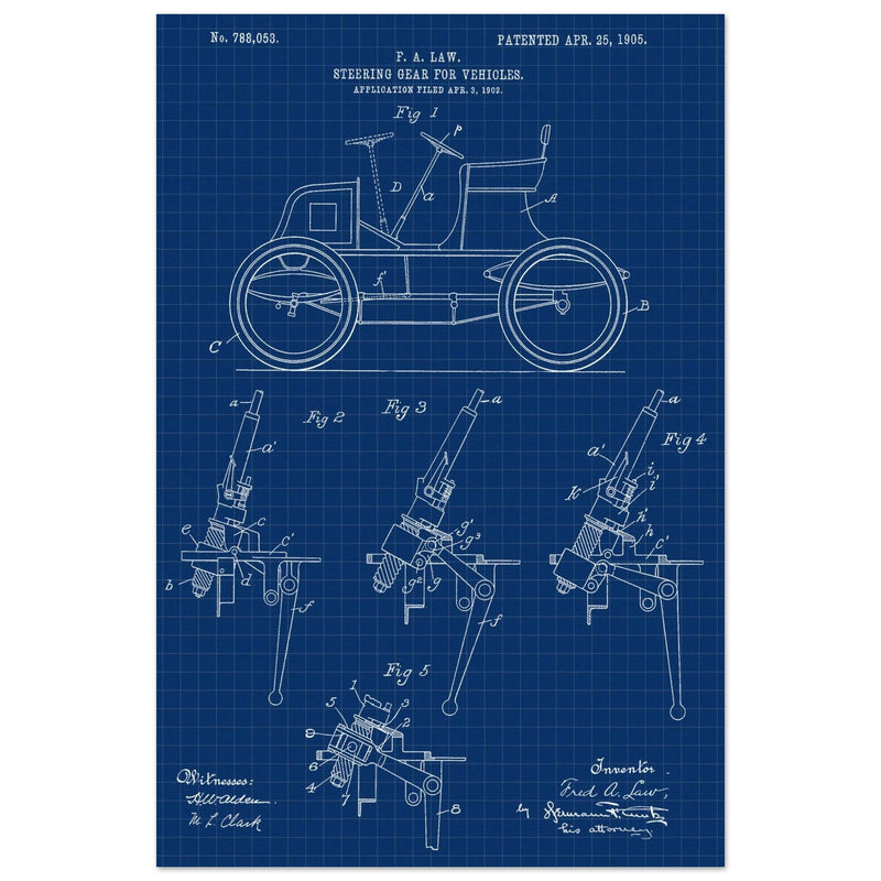 Steering Gear for vehicles patent illustration.