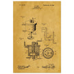 Carbureter vintage patent illustration by John Ford.