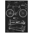 Vintage bicycle patent 1899 by M. C Johnson.