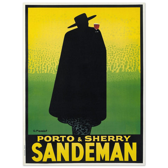 Sandman Porto sherry vintage advertising  . by George Massiot