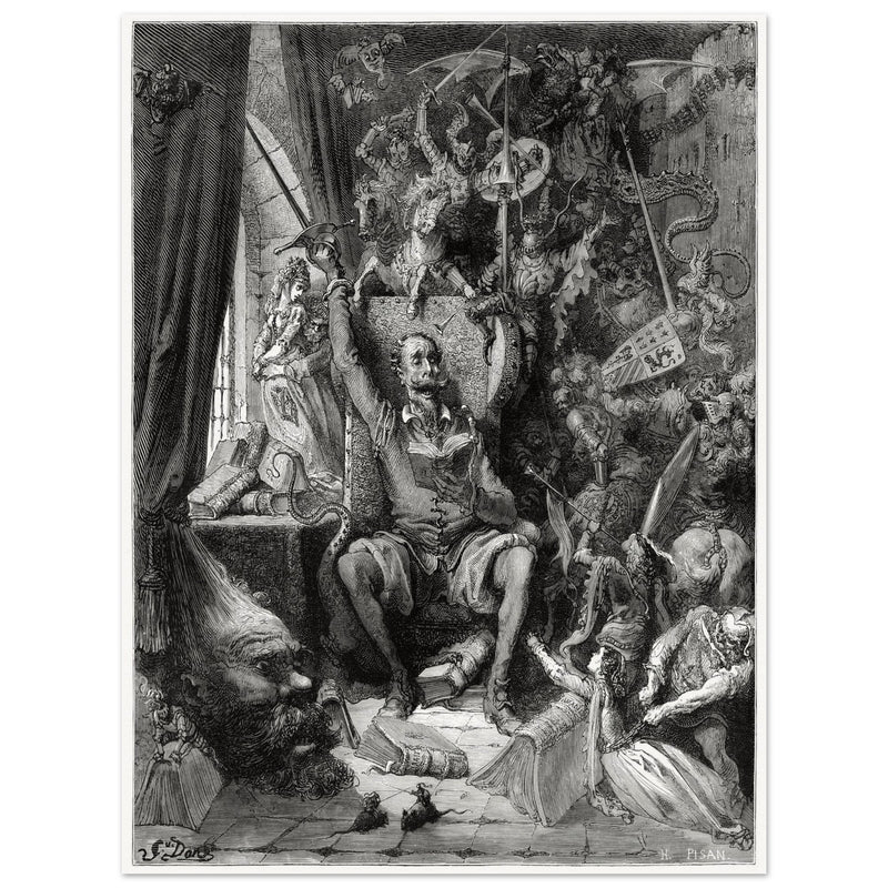 Don Quixote illustration by Gustave Dore. A world of disorderly notions Chapter one.