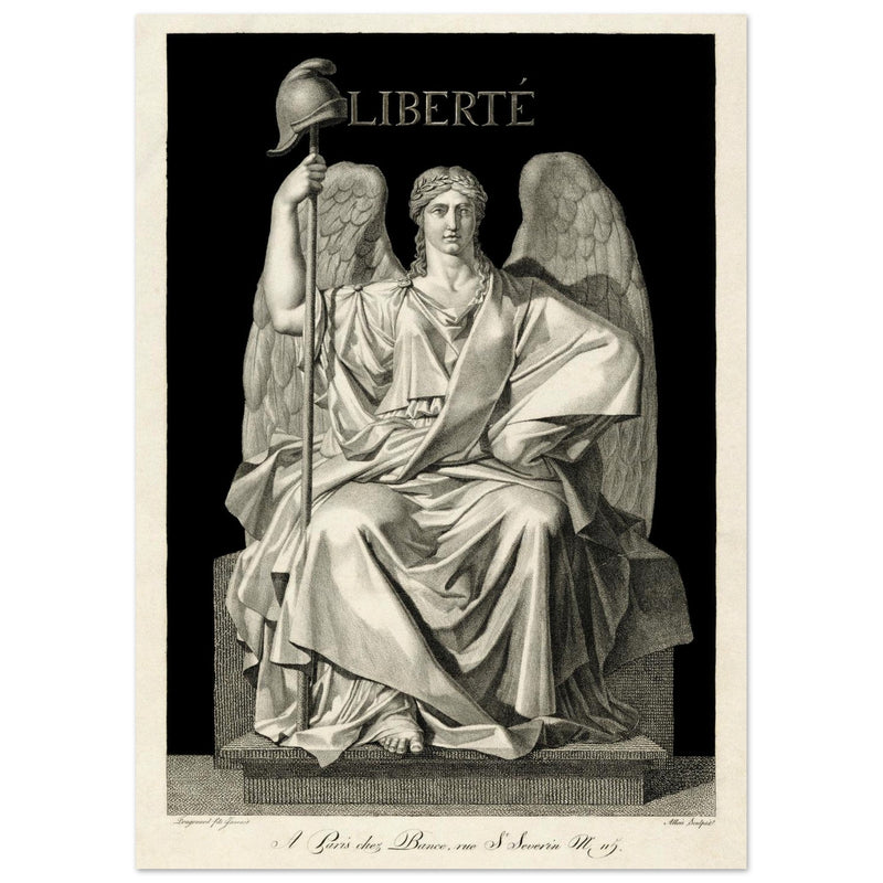 Liberté ( Liberty ) engraving , created by Louis Jean Allais (engraver, 1762–1833).